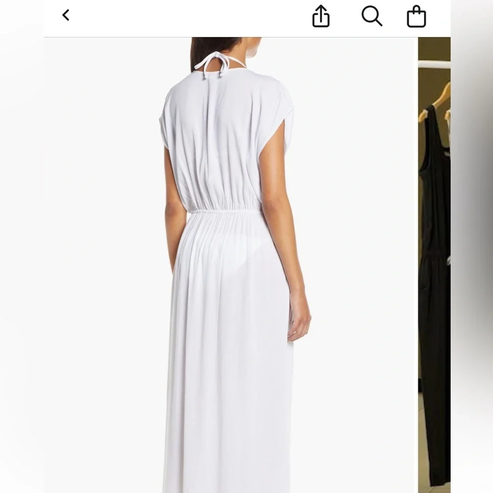 White maxi cover up